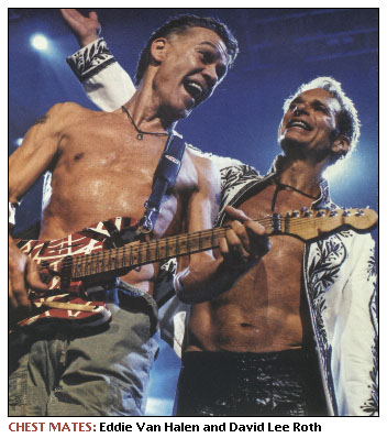 Eddie Van Halen and David Lee Roth
