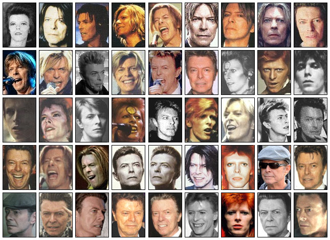 The many faces of David Bowie