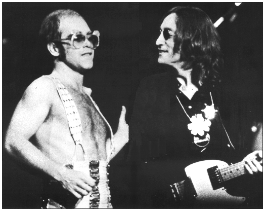 Elton John and John Lennon