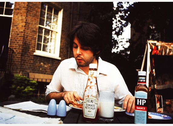 Paul McCartney Dining In The Garden