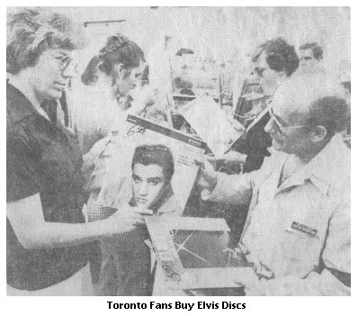 Fans Buying Elvis Albums