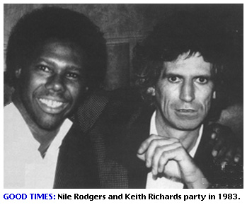 Nile Rodgers and Keith Richards