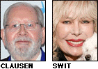 Alf Clausen and Loretta Swit