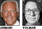 Giorgio Armani and Mark Volman