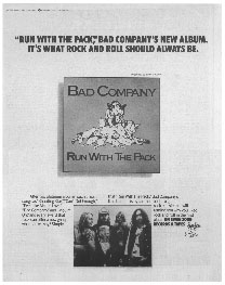 Bad Company - Run With The Pack