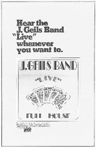 The J. Geils Band - Full House 'Live'